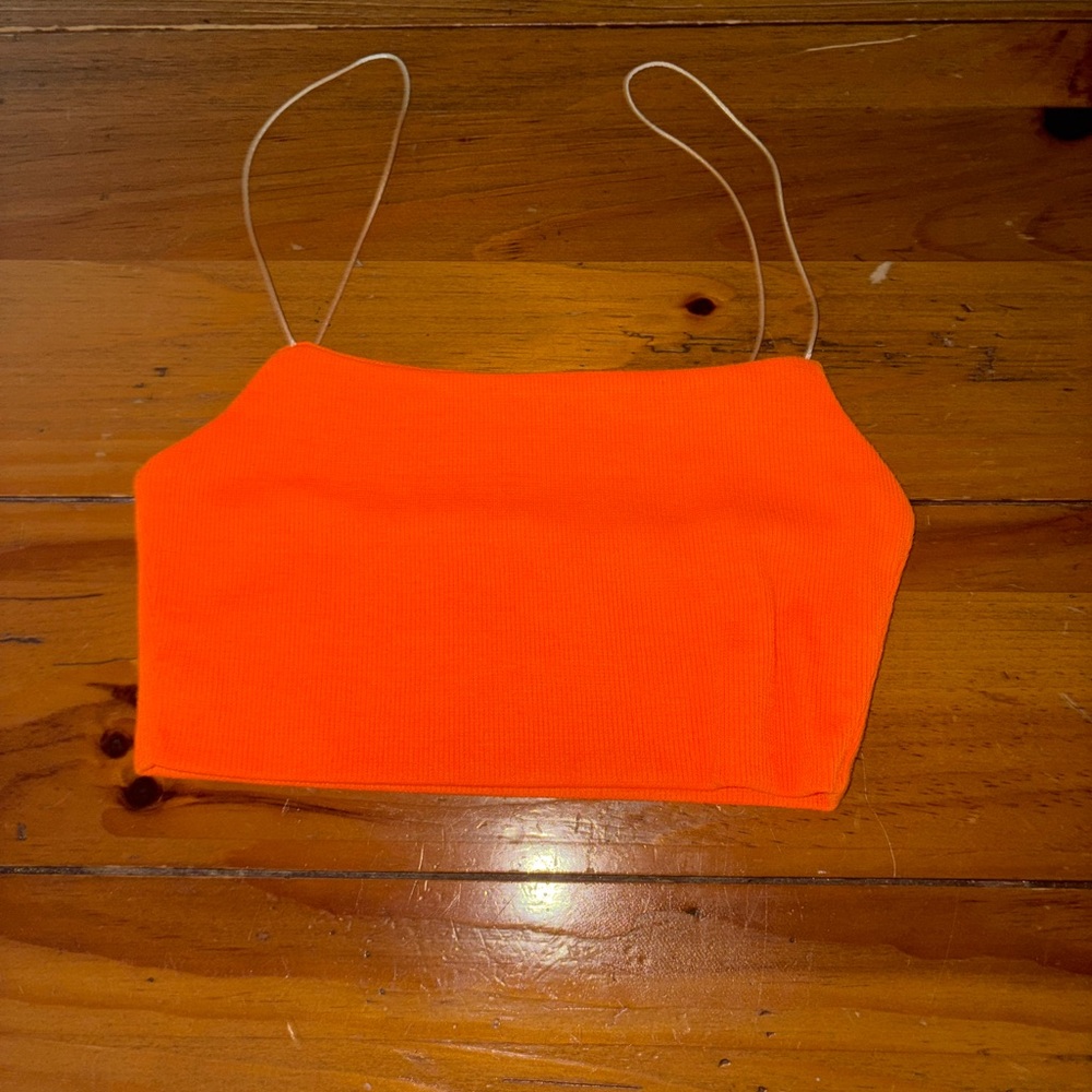 Zya Orange Women's Stretchy Crop Top Size 0